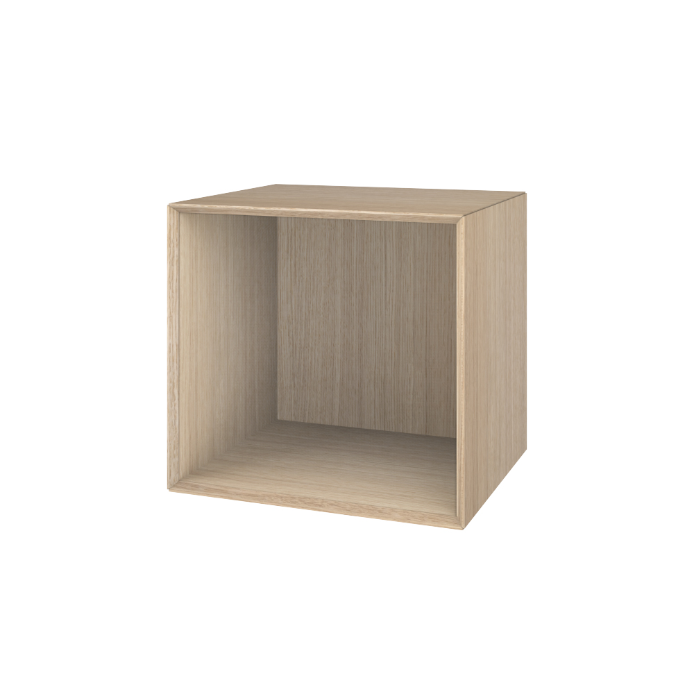 Se The Wood Box 37 Væghængt sengebord i hvidolieret eg hos Storage And Shelves