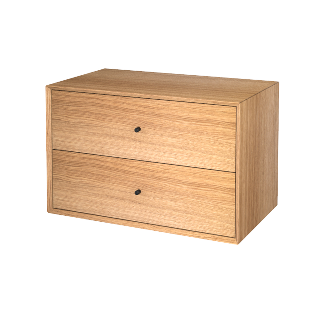 Se The Wood Box 37 Olieret eg med 2 skuffer hos Storage And Shelves