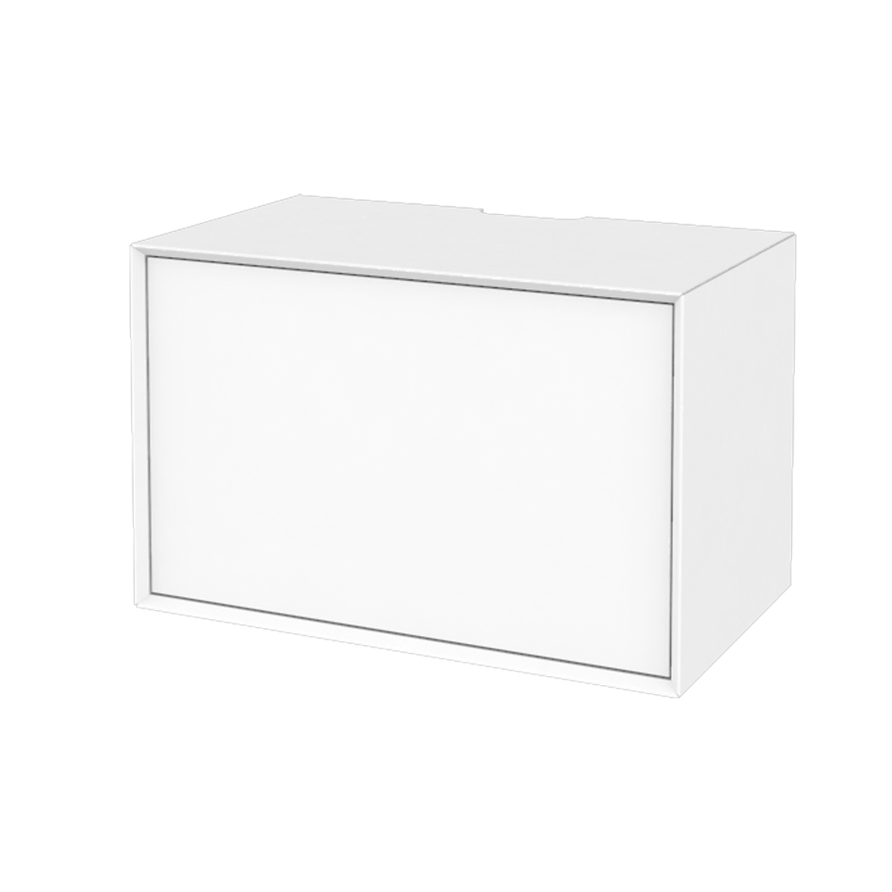 Billede af The Box HiFi Hvid med push-open dør