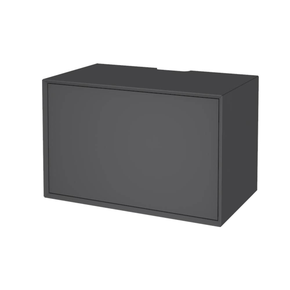 Se The Box HiFi Grafit med dør push-open hos Storage And Shelves