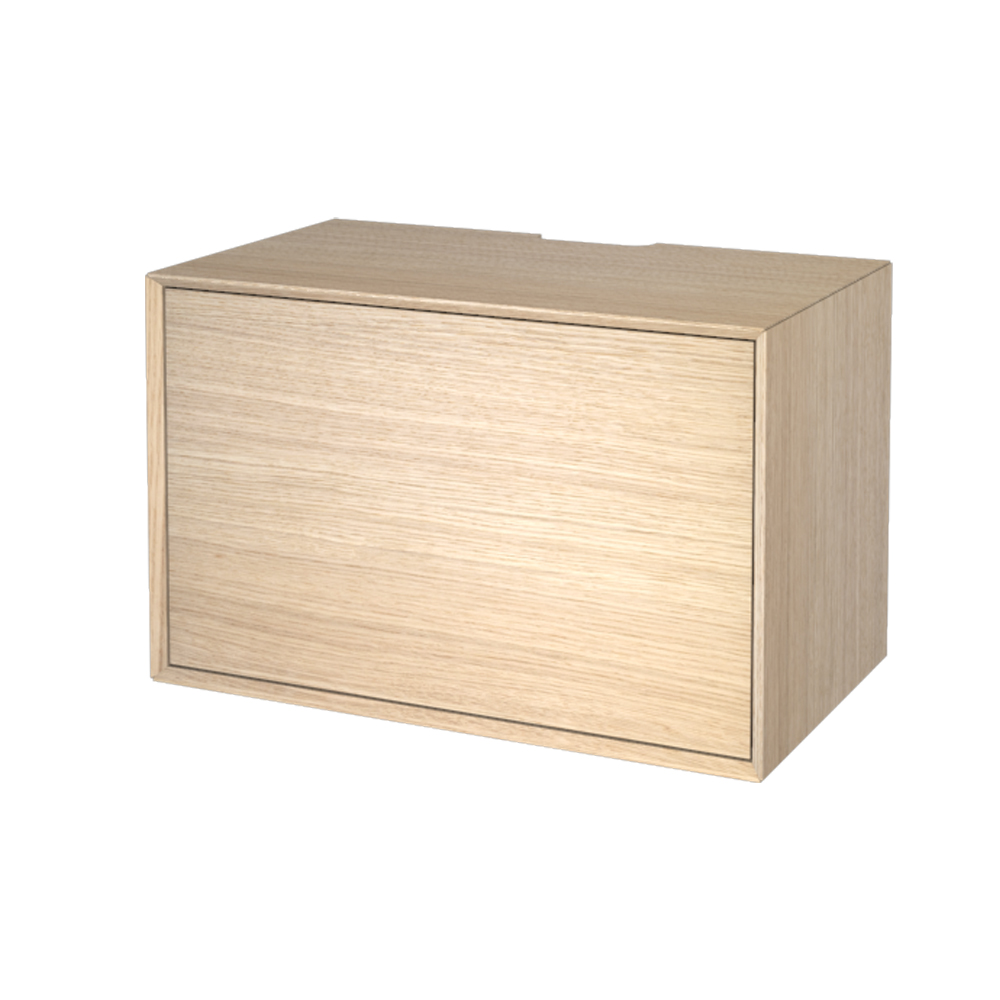 Se The Box HiFi Hvidolieret eg med push-open dør hos Storage And Shelves
